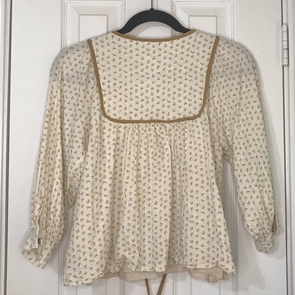 In Bloom Cream Blouse with Tassel Accents - Picture 10 of 12